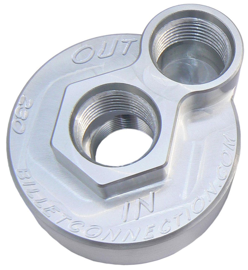Clear View Filtration -12AN Billet Oil Block Adapter Kit - Clear Anodised CV232