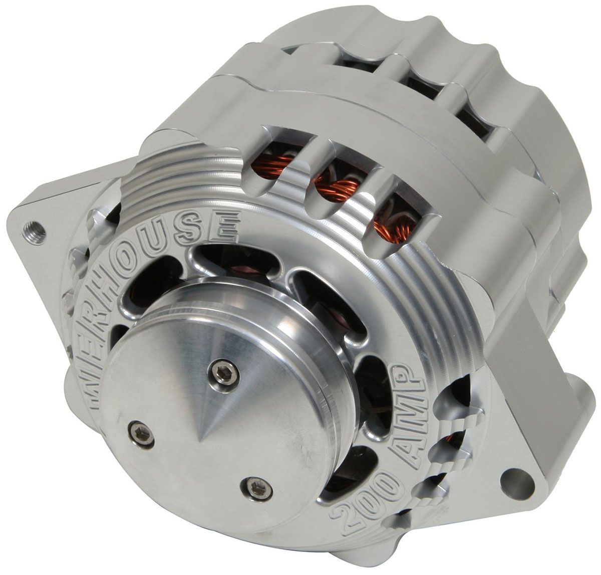 CVR CVR Billet Powerhouse Alternator - Clear CVR8106CL