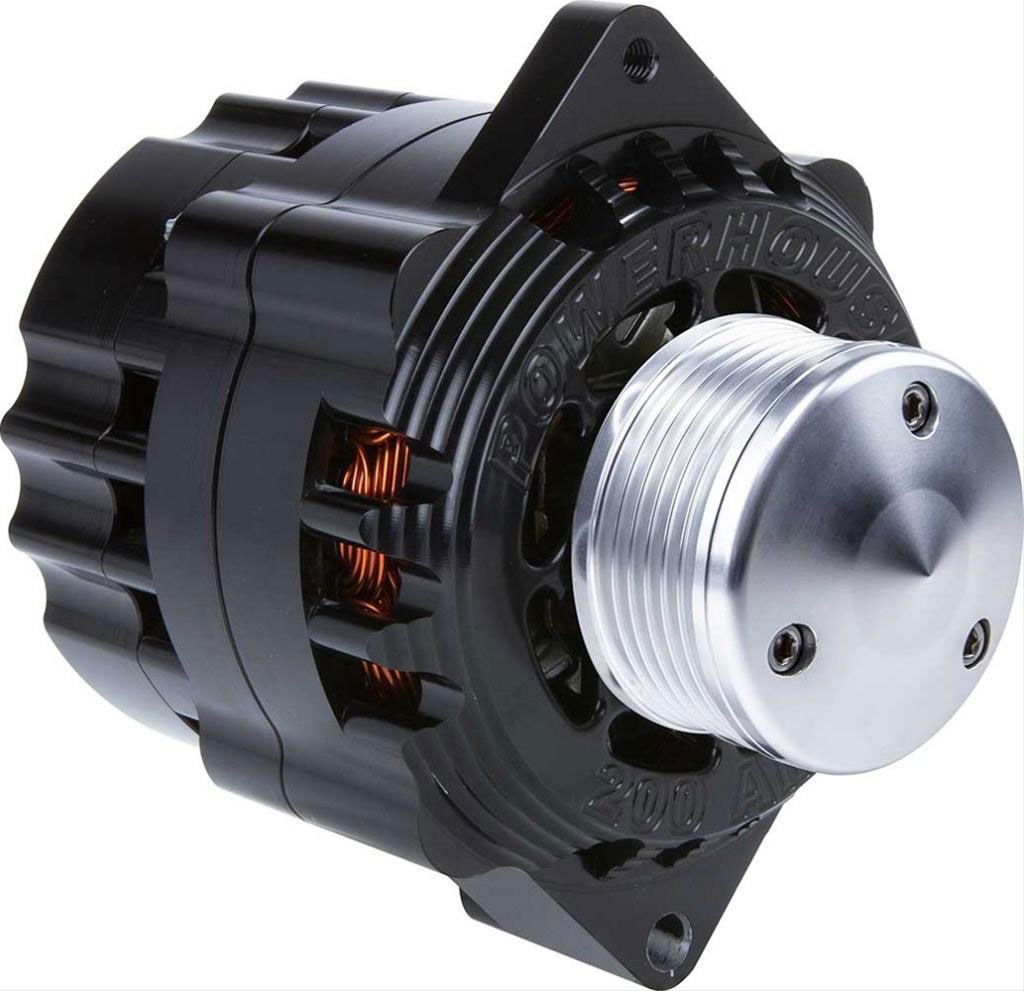 CVR CVR Billet Powerhouse Alternator - Black CVR8107BK