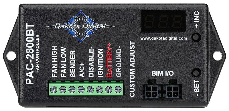 Dakota Digital Programmable Fan Controller with 70amp Relay DAKPAC-2800PT