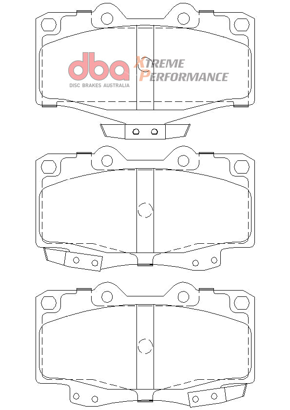 Brake Pad to suit Toyota VZN130 LN61 LN130 YN130 RN130 DBA XP PERFORMANCE F