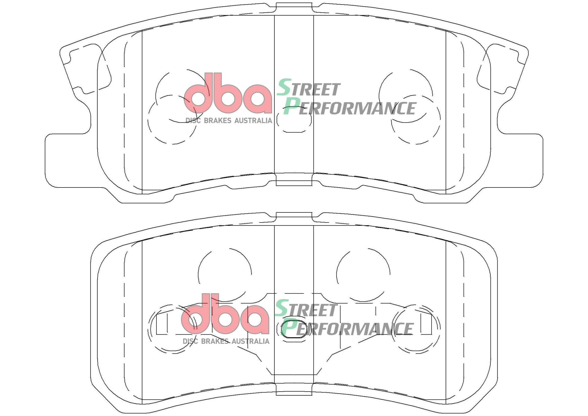 Chrysler Sebring JR/JS 01-10 DBA SP PERFORMANCE Rear Brake Pad