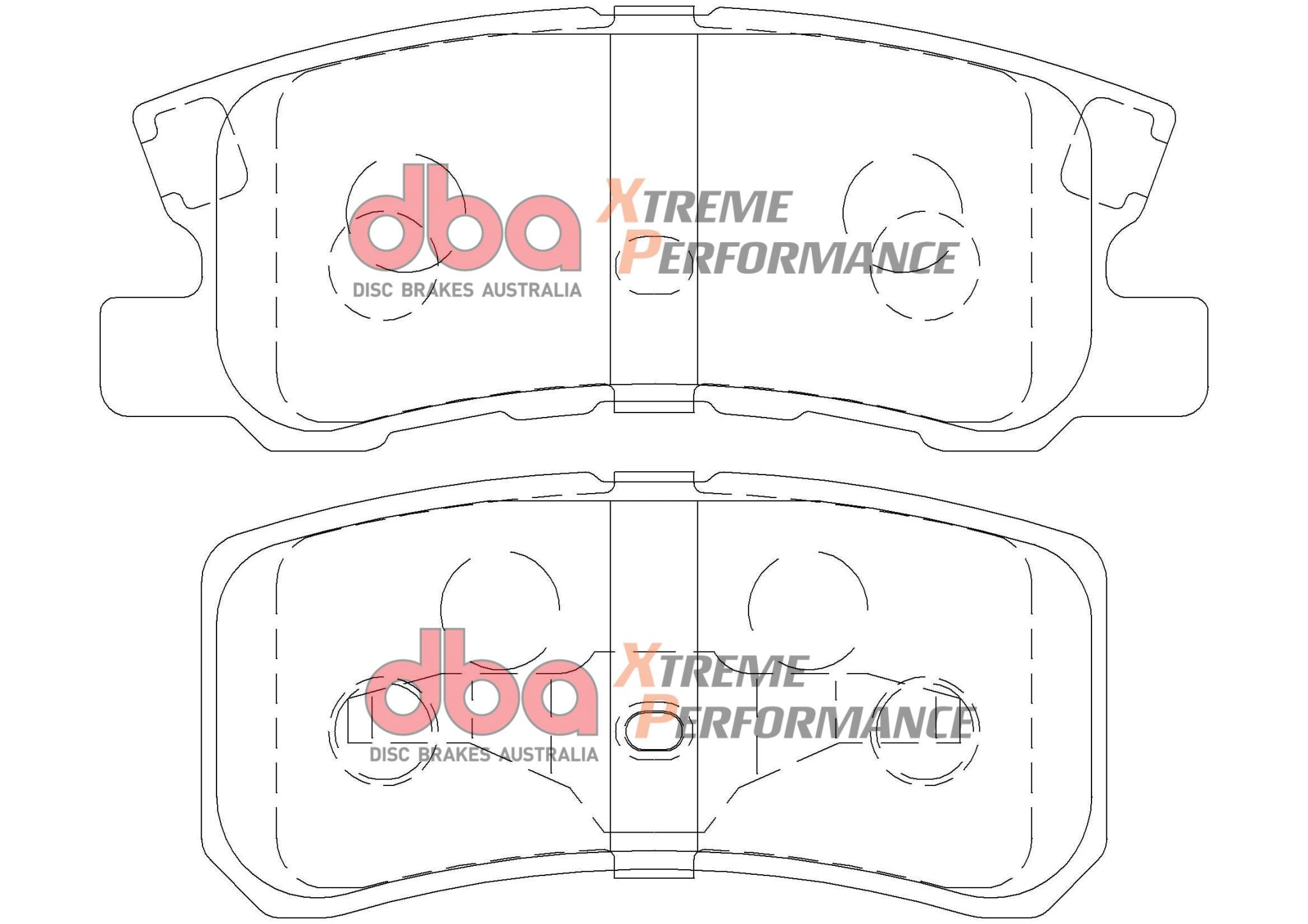 Chrysler Sebring JR/JS 01-10 DBA XP PERFORMANCE Rear Brake Pad