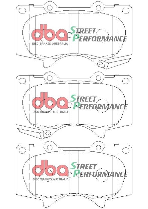 Brake Pad to suit Toyota KZJ120 KDJ120 KDJ125 GRJ120 KDJ150 DBA SP PERFORMANCE F