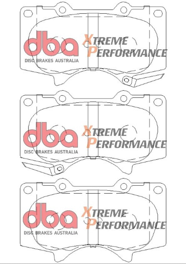 Brake Pad to suit Toyota Hilux KUN26 05-15 DBA XP PERFORMANCE Front