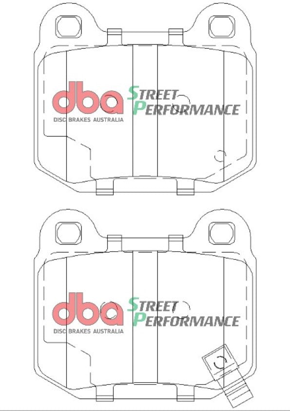 Subaru Impreza GD/GDF/GC/GC8/GDB 99-07 DBA SP PERFORMANCE Rear Brake Pad