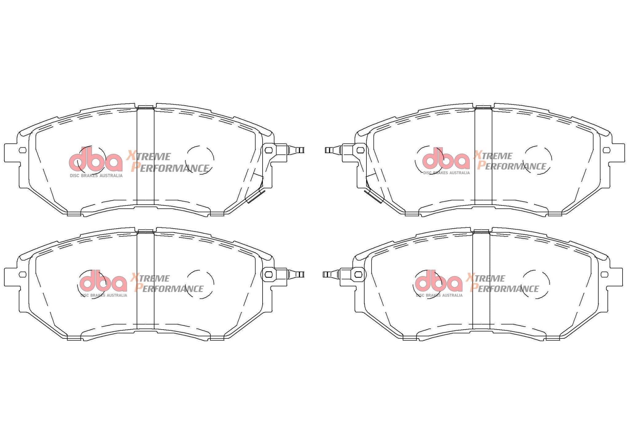 Subaru Tribeca B9 07-13 DBA XP PERFORMANCE Front Brake Pad