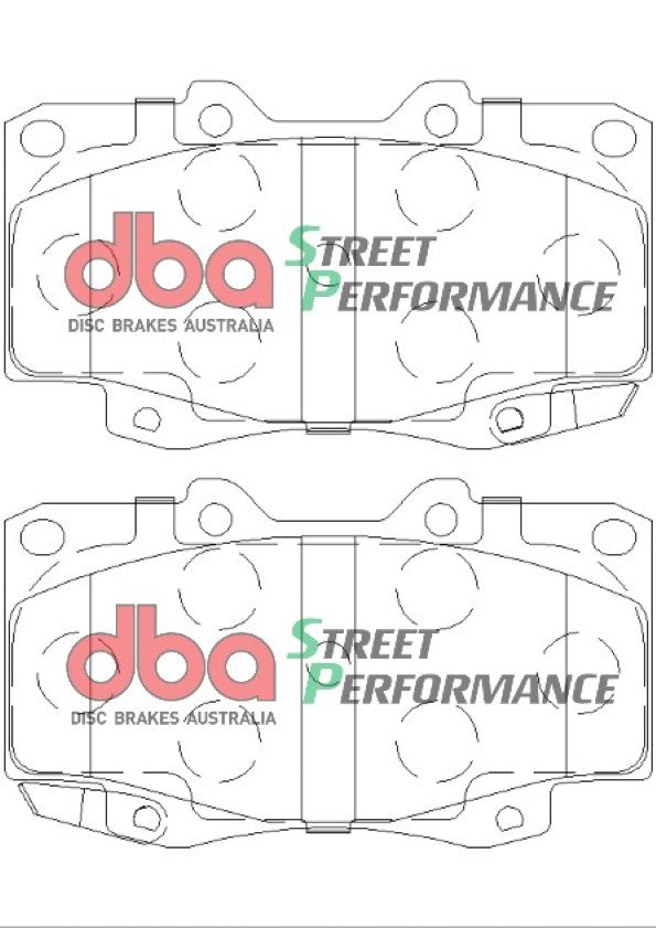 Brake Pad to suit Toyota Hilux GGN25/KUN26 05-15 DBA SP PERFORMANCE Front