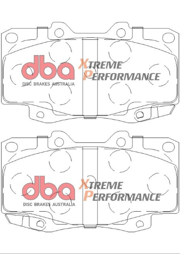 Brake Pad to suit Toyota Hilux GGN25/KUN26 05-15 DBA XP PERFORMANCE Front