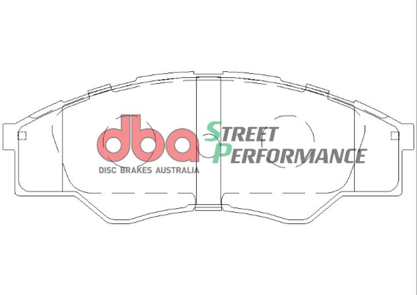 Brake Pad to suit Toyota Hilux KUN16/GGN15/TGN16 06-15 DBA SP PERFORMANCE Front