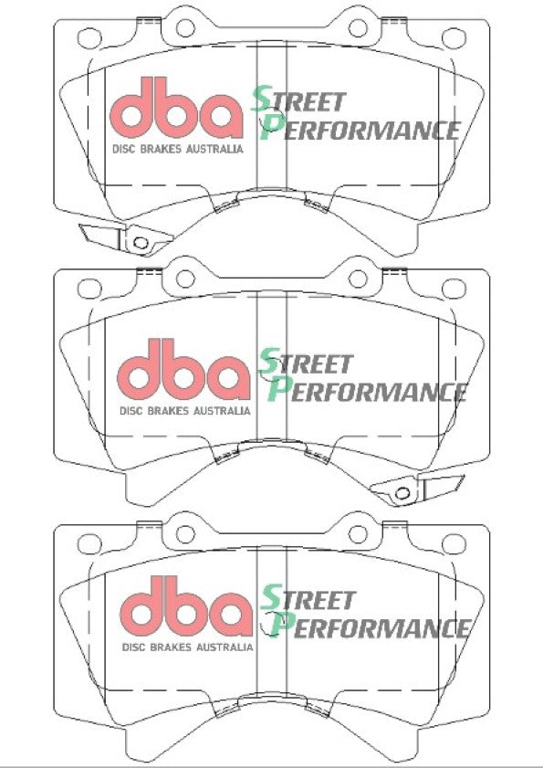 Brake Pad to suit Toyota Land Cruiser VDJ200/UZJ200 08-15 DBA SP PERFORMANCE F