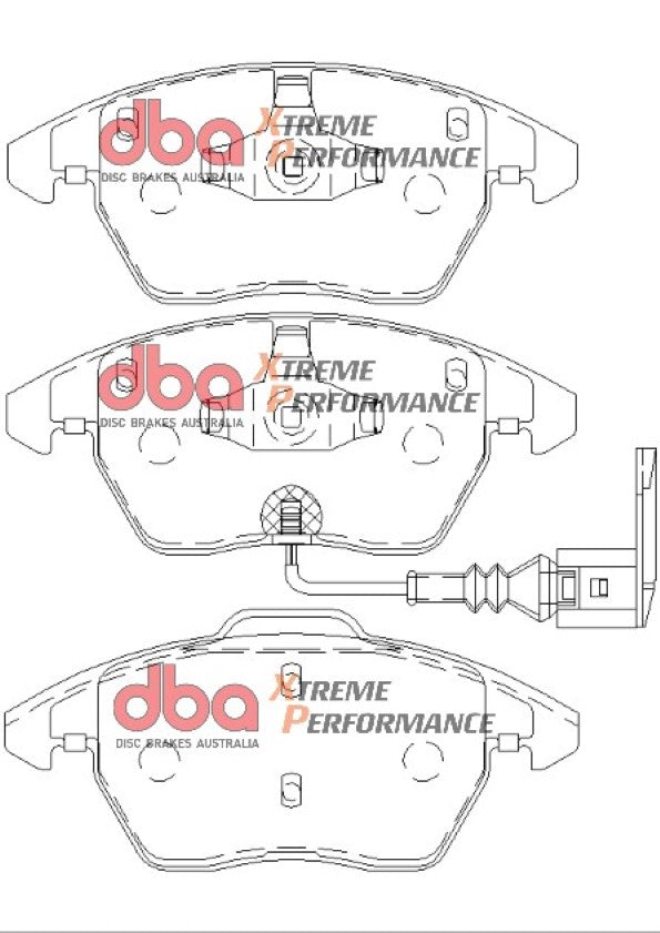 VW Golf MKV/1K1/MKVI/5K1/AJ5 04-13 DBA XP PERFORMANCE Front Brake Pad