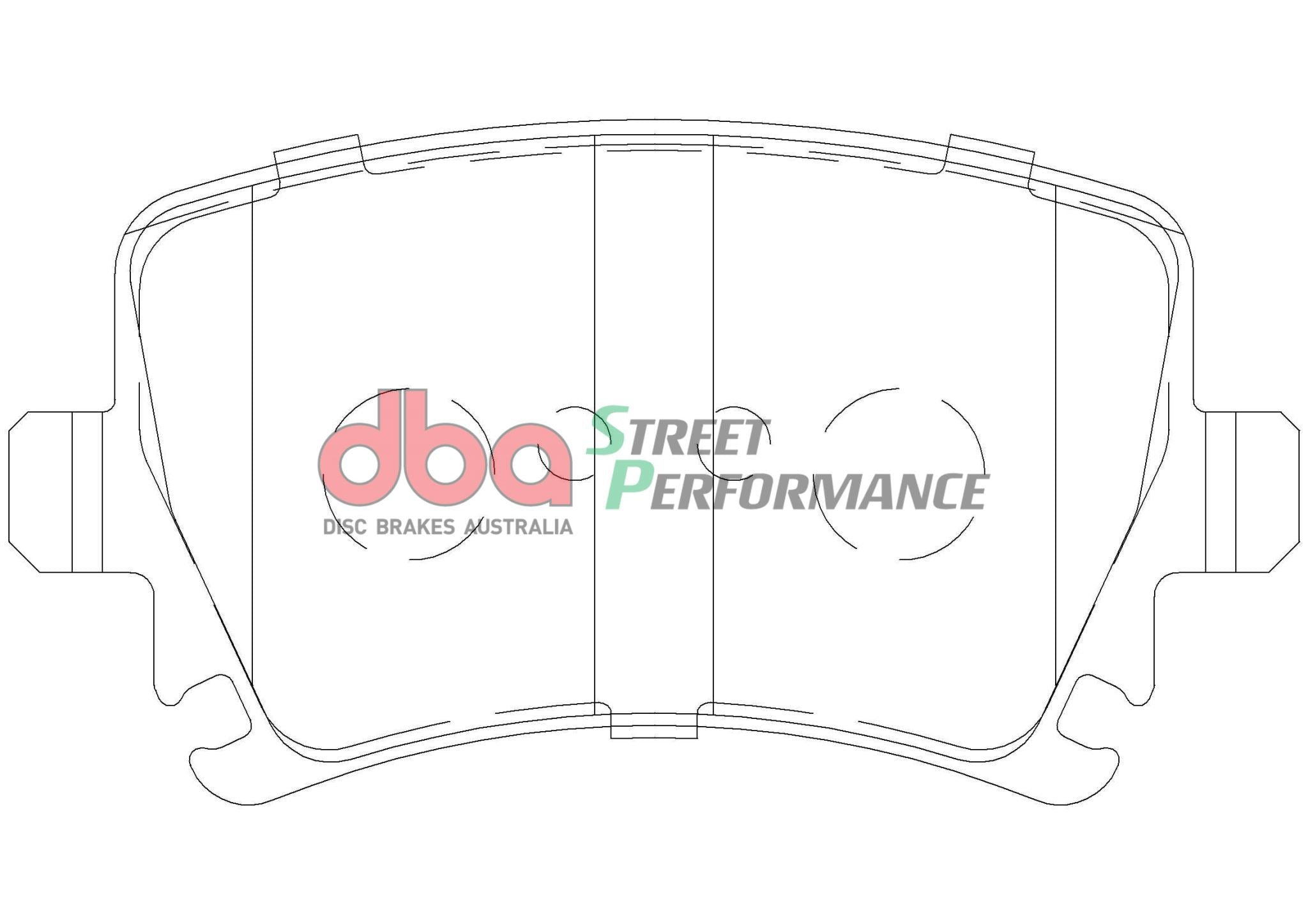 Audi A3 8L1/8P1/8P7/8PA 97-13 DBA SP PERFORMANCE Rear Brake Pad