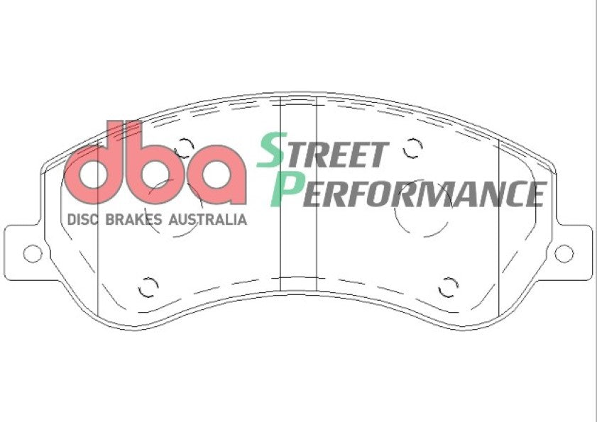 VW Amarok S7A 2HA 2HB S6B S7B S1B 11-12 DBA SP PERFORMANCE Front Brake Pad