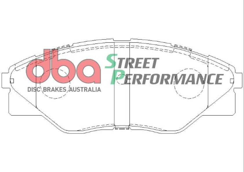 Brake Pad to suit Toyota Hilux KUN16/GGN15/TGN16 06-15 DBA SP PERFORMANCE Front