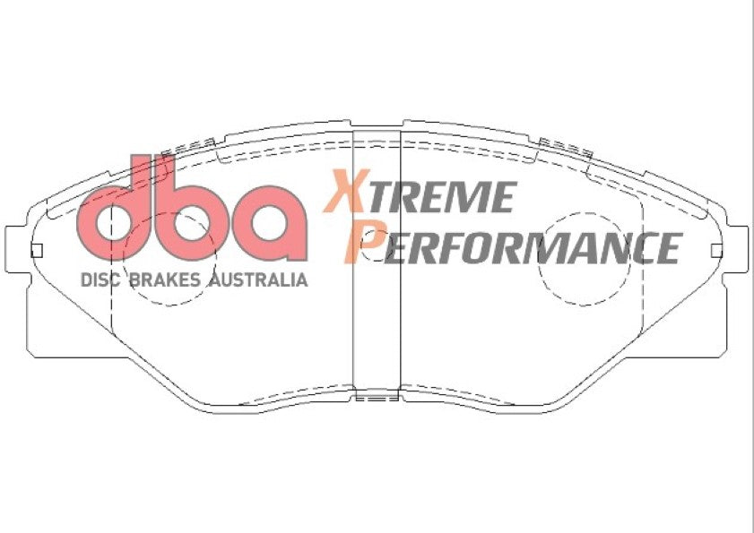 Brake Pad to suit Toyota Hilux KUN16/GGN15/TGN16 06-15 DBA XP PERFORMANCE Front