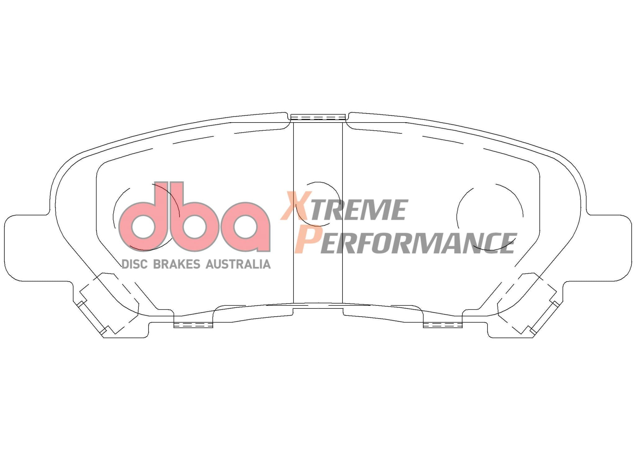 Brake Pad to suit Toyota Kluger GSU40R/GSU45R 07-14 DBA XP PERFORMANCE Rear