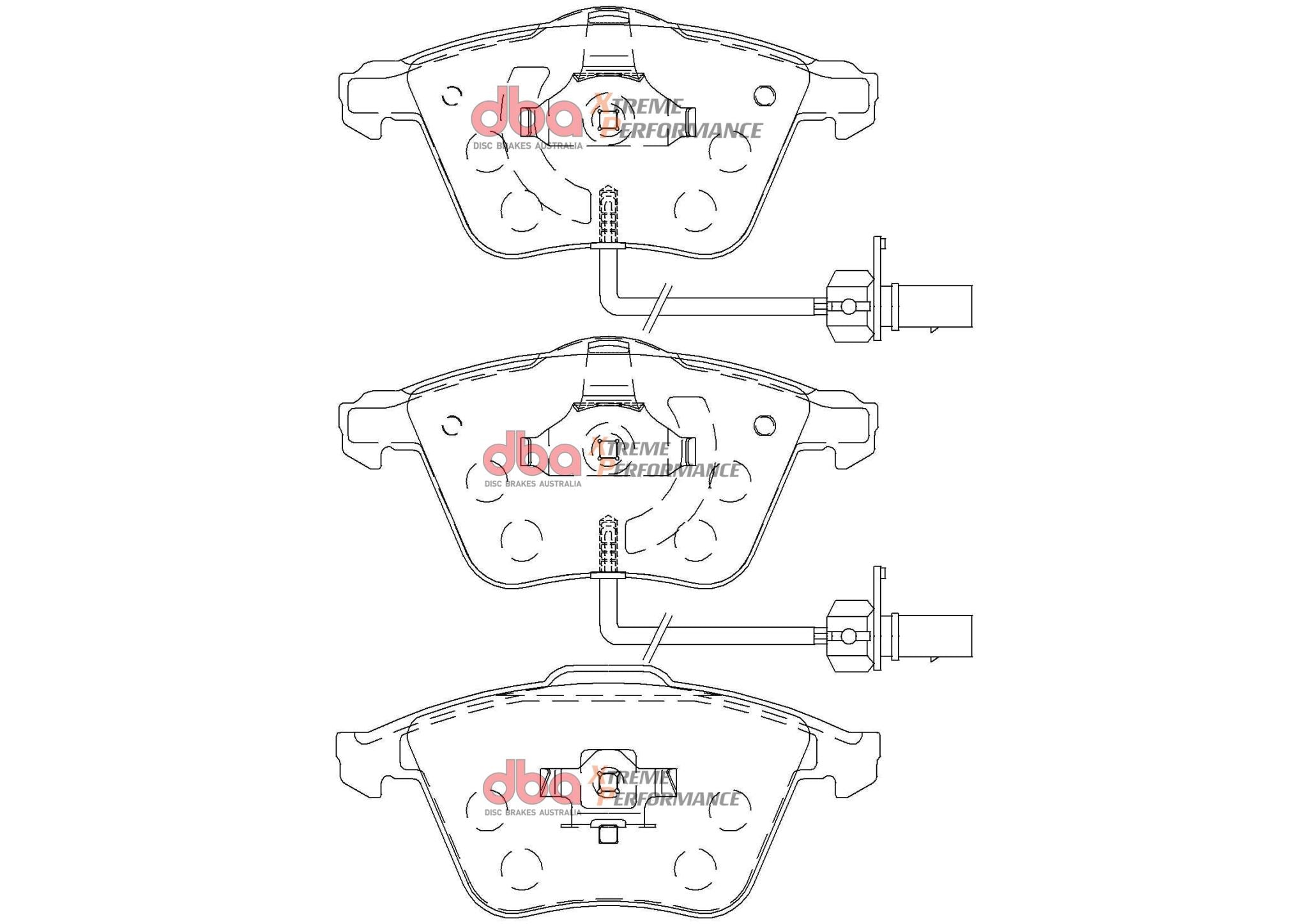 Volkswagen Eos, Passat 05-16 XP PERFORMANCE Front DBA Brake Pad