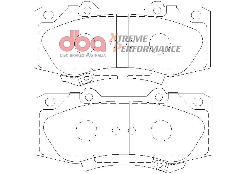 Brake Pad to suit Toyota Hi Lux 11- XP PERFORMANCE Front DBA