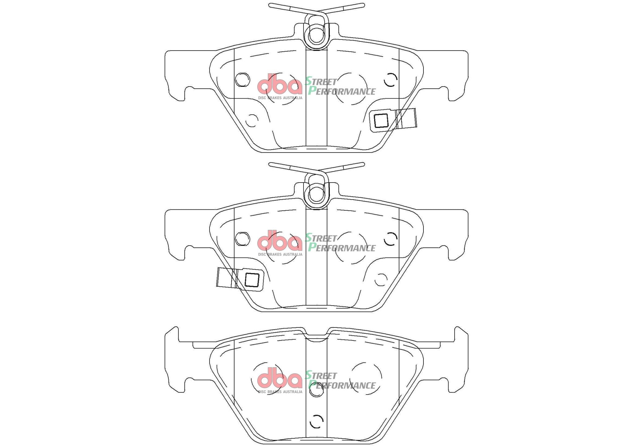 Subaru Liberty Outback Tribecca 15- SP PERFORMANCE Rear DBA Brake Pad