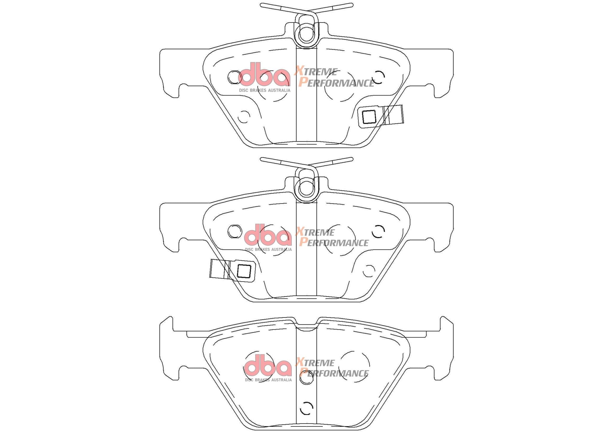 Subaru Liberty Outback Tribecca 15- XP PERFORMANCE Rear DBA Brake Pad