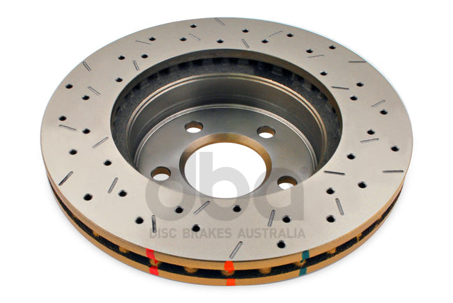 Ford BA/BF & FG 02- 4000 XS Crossdrilled/slotted KP Front DBA Disc Brake Rotors