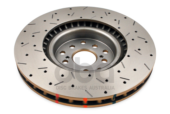 Subaru WRX STI 02-11 4000 XS Crossdrilled/slotted KP Front DBA Disc Brake Rotors