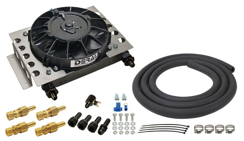 Derale Derale Universal Atomic-Cool Remote Mount Transmission Cooler Kit with Fan DP139