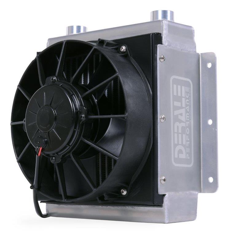 Derale 18 Row Hi-Flow Racing Remote Cooler with 8" Single Fan DP65861