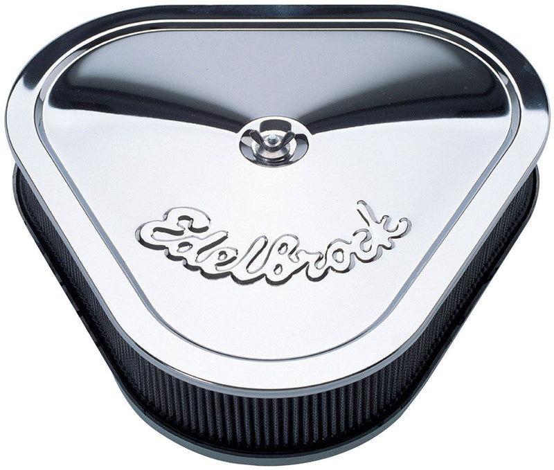 Pro-Flo Triangular Air Cleaner Assembly, Chrome with Logo