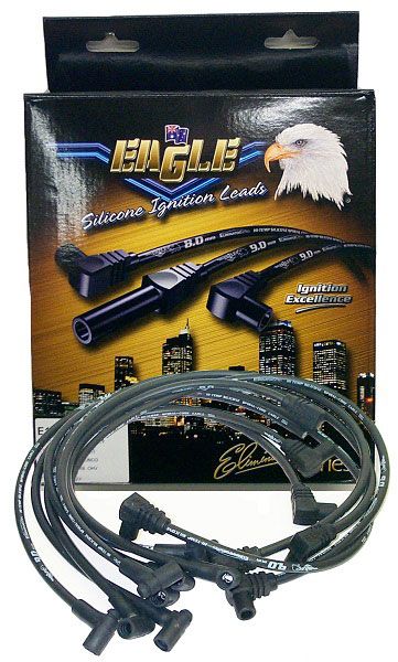 Eagle Leads 11mm Eliminator Series III Under Exhaust Manifold Lead Set - Black ELE11812BK