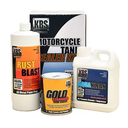 KBS FUEL TANK SEALER KIT LARGE MOTORCYCLE UP TO 45L TANK