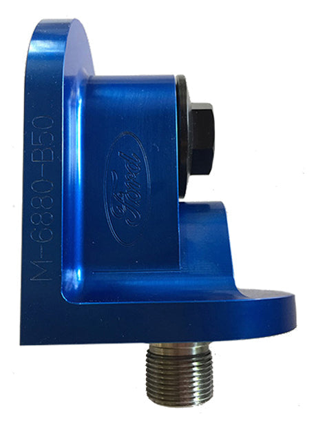 Ford Performance Billet Aluminium 90° Oil Filter Adapter, Blue FMM-6880-B50