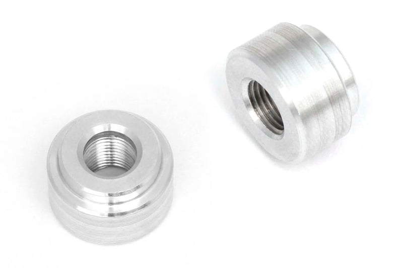 HALTECH Weld on Fitting 1/8 NPT - 27 TPI - 6061 Aluminium Size: 20.4mm x 13mm