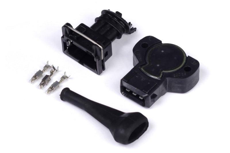 HALTECH Throttle Position Sensor - Black CCW Rotation 8mm D-Shaft