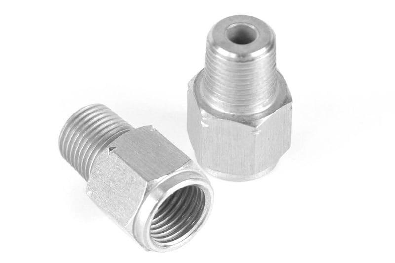 HALTECH M10 x 1.0 to 1/8 NPT Adaptor Thread: M10 x 1.0 Female to 1/8NPTF Male