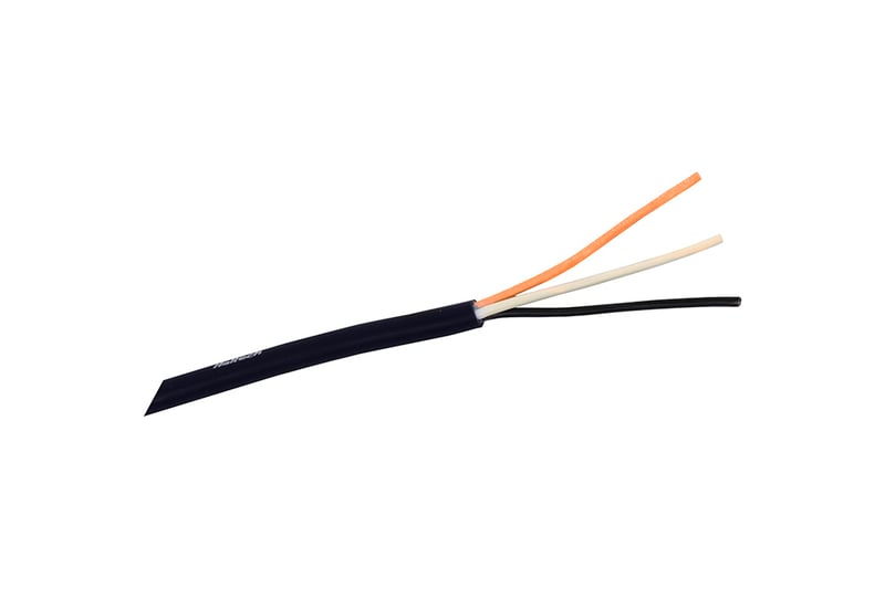 HALTECH Cable - Multicore - 3 x 22AWG (Orange/Black/White) - 10M (32') Length: 10M / 32ft