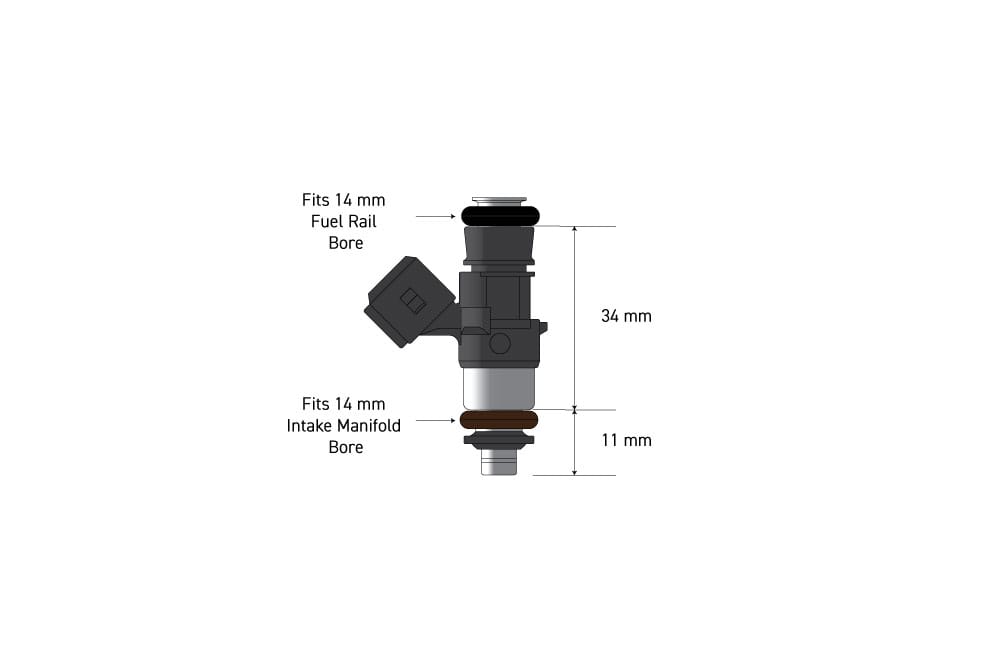 Haltech Fuel Injectors & Clips Haltech Bosch 1462cc injectors - Flowmatched set of 6 (0280158333) (HT-080106) SR