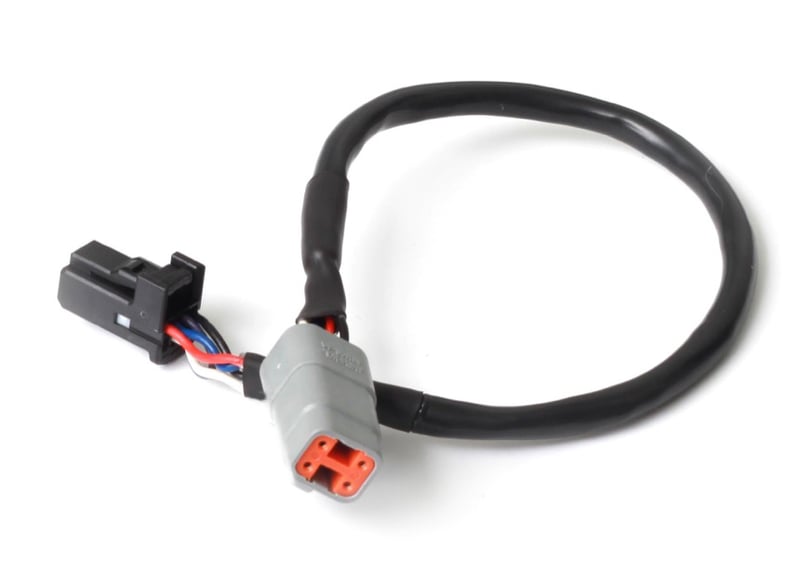 Haltech Elite CAN Cable DTM-4 to 8 pin Black Tyco Length: 600mm (24")