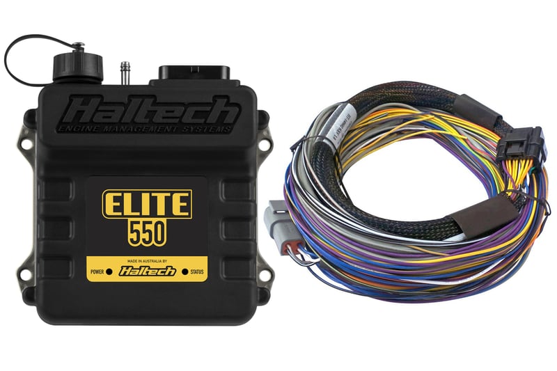 HALTECH Elite 550 + Basic Universal Wire-in Harness Kit Length: 2.5m (8')