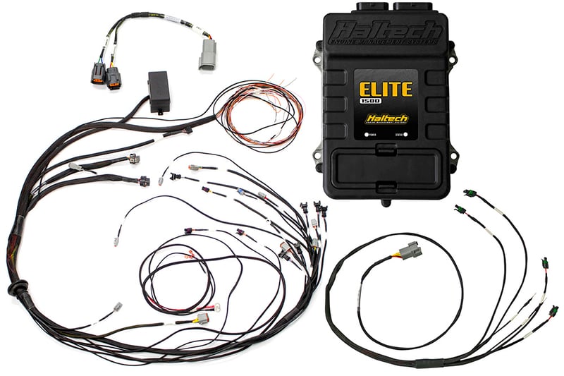 HALTECH Elite 1500 + Mazda 13B S6-8 CAS with IGN-1A Ignition Terminated Harness Kit Injector Connector: Bosch EV1