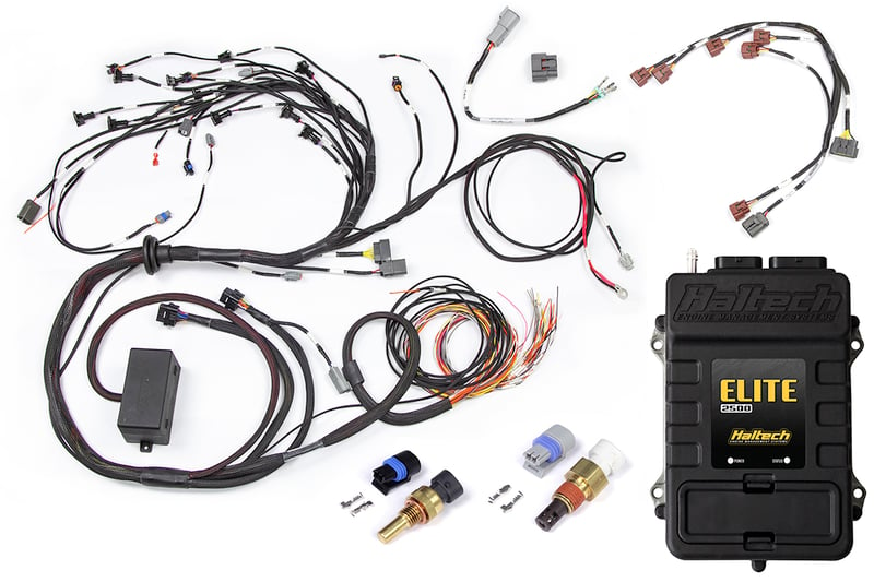 HALTECH Elite 2500 + Terminated Engine Harness for Nissan RB Twin Cam With Series 1 (early) ignition type sub harness