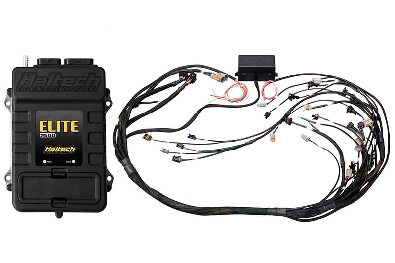 HALTECH Elite 2500 + GM GEN IV LSx (LS2/LS3 etc) non DBW Terminated Harness Kit Injector Connector: Bosch EV1