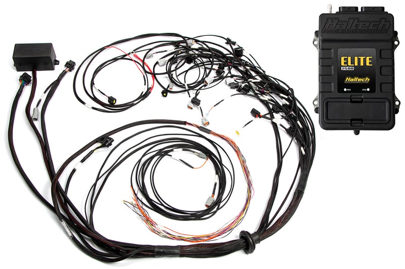 HALTECH Elite 2500 + Terminated Harness Kit For Ford Falcon BA/BF Barra 4.0L I6 Injector Connector: Factory Bosch EV1