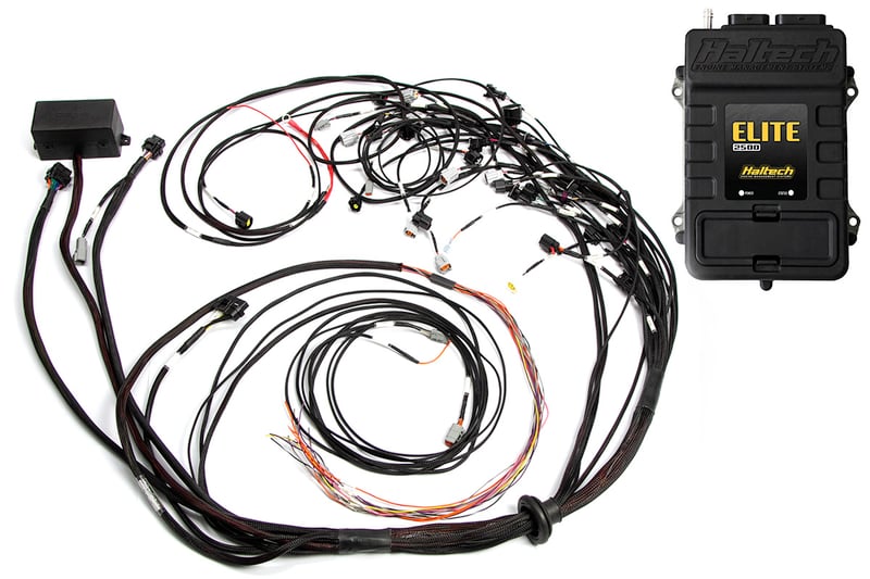 HALTECH Elite 2500 + Terminated Harness Kit For Ford Falcon FG Barra 4.0L I6 Injector Connector: Factory Bosch EV1