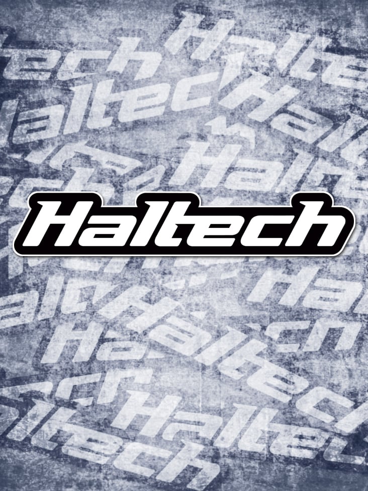 Haltech Logo Sticker Black and White Size: 200mm (8")