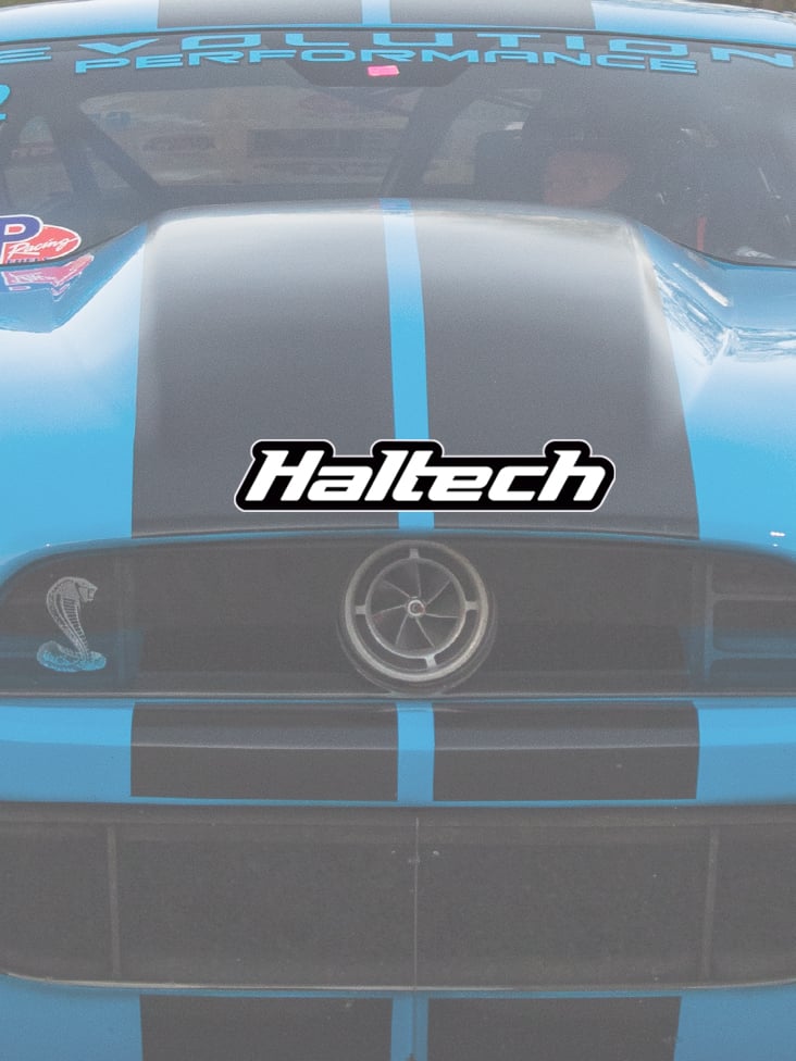 Haltech Logo Sticker Black and White Size: 400mm (16")