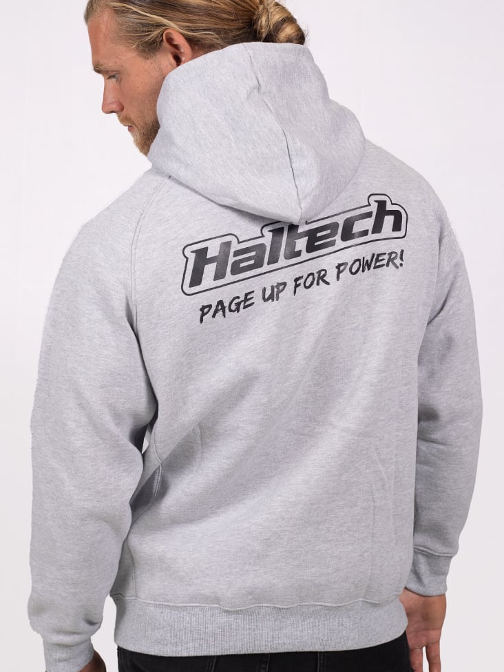 Haltech "Classic" Hoodie Grey Size: Large