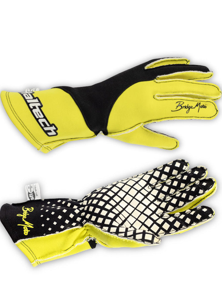 Haltech x BridgeMoto Race Gloves Size: L