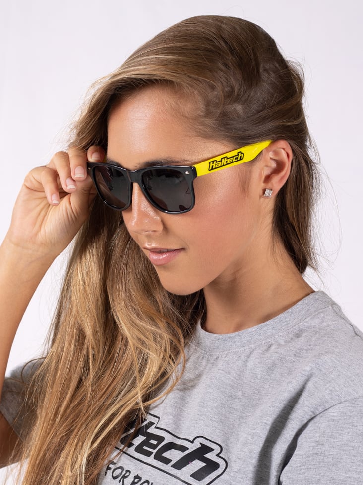 Haltech Sunglasses Black and Yellow